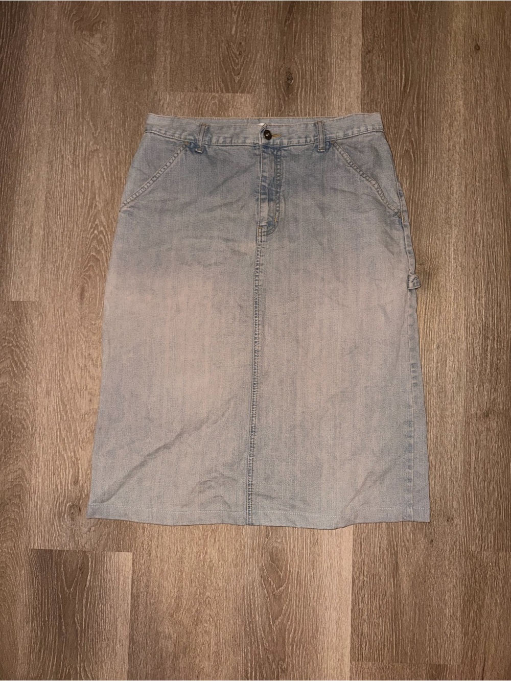 Christopher & Banks Denim Skirt Size 12 – Light Wash Midi Skirt